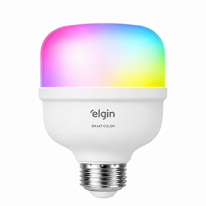 Lâmpada Smart LED Wi-Fi 20W RGB Bivolt Elgin – Controle por App e Alexa