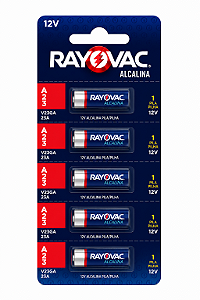 Pilha Bateria Alcalina 23a Rayovac A23 C/5 Unidades Portão