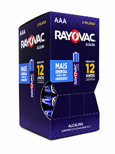Caixa Pilhas Aaa Alcalinas Rayovac C/32 Pilhas (16 Cartelas)
