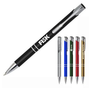 50 Canetas Metal Personalizadas C/ Logo Gravação A Laser