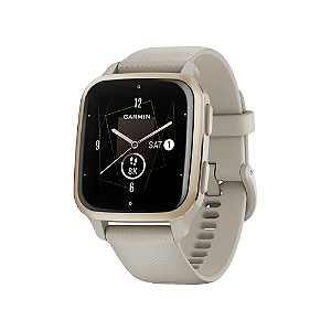 Relógio Smartwatch Garmin Venu Sq 2 Music GPS Creme Gold