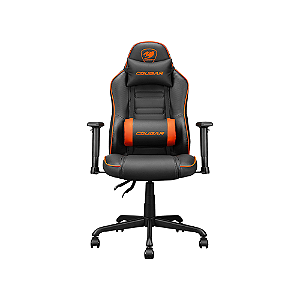 Cadeira de escritório Cougar Armor Titan Pro gamer ergonômica preto e  laranja com estofado de couro