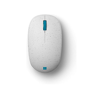 Mouse Microsoft Ocean Plastic I38-00019 Branco Pontilhado