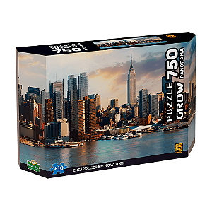 Puzzle 750 Peças Panorama Entardecer Em Nova York