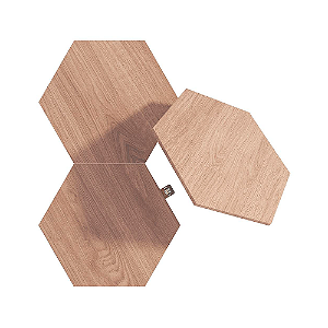 Nanoleaf Elements Hexagons Com 3 Painéis Birchwood