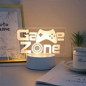 Luminária De Decoração Led Branco Quente Game Zone