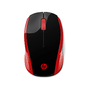 Mouse Hp 200 Sem Fio 2.4Ghz Preto Vermelho