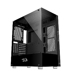 Gabinete Redragon Reflect Mid Tower Vidro Ca-601b Preto