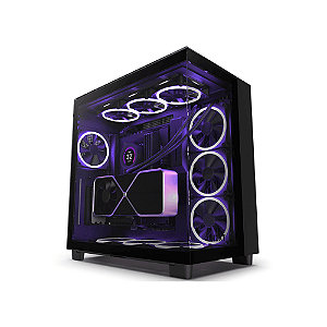 Gabinete Gamer Nzxt H9 Flow Preto Mid Tower Com Fan