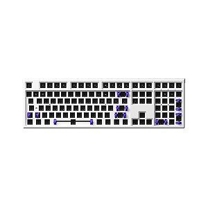 Base De Teclado Barebone Monsgeek Mg108w Branco