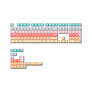 Keycaps Set Monsgeek Kit Com 132 Modelo Oem Ice Cream