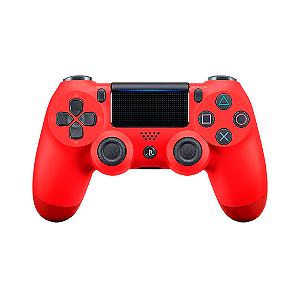 Controle Sem Fio Sony para PS4 Dualshock 4 Vermelho Magma
