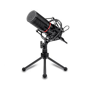 Microfone Gamer Redragon Blazar GM300 Cardióide Preto