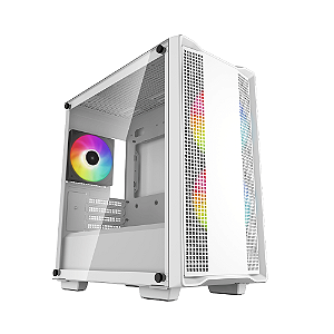 Gabinete Gamer Deepcool CC360 WH RGB Micro ATX 3 Fans Branco