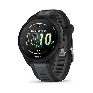 Relógio Smartwatch Garmin Forerunner 165 Music e GPS Tela AMOLED Preto