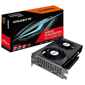 Placa De Vídeo Gigabyte 4gb RX6500XT Eagle GV-R65XTEAGLE-4GD