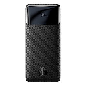 Carregador Portátil Baseus Pibow PPBD10K-X Power Bank Digital Display 10.000mAh 20W Preto