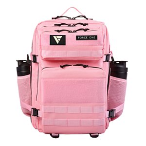 Mochila Tática Force One Shield Pink Sakura Impermeável 45L