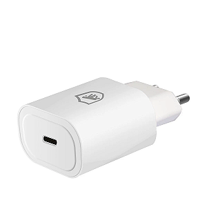 Fonte Carregador Turbo Gshield Tipo C QC 3.0 25W Branco