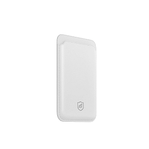 Carteira Slim Magsafe Porta Cartão Magnético Gshield Branca