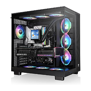 Gabinete Thermaltake View 380 XL TG Mid Tower Com 4 Fans CA-11E-00M1WN-00 Preto