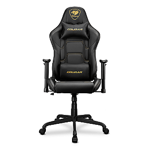 Cadeira Gamer Cougar Armor Elite Royal 3MELIGLB.0001 Preto e Dourada