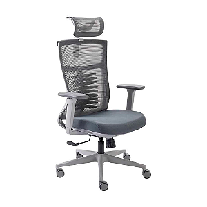 Cadeira De Escritório Ergonômica Elements Vertta Cinza