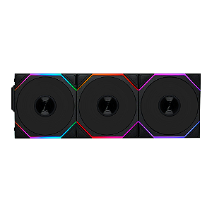 Kit 3 Fans Gamer Lian Li Uni Fan TL 120 Wireless ARGB Preto