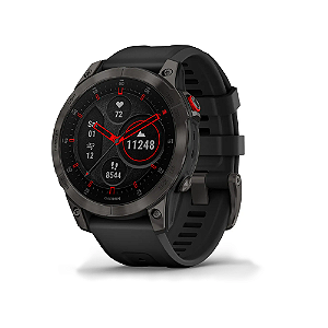 Monitor Cardíaco de Pulso e GPS Garmin Epix Gen 2 Safira Music Titânio 47mm Preto