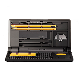 Kit Ferramentas Hoto de Precisão com Parafusadeira Elétrica Pro 26 Bits Cinza