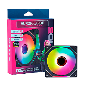 Fan Round5 Aurora Forward 120mm PWM ARGB Preto