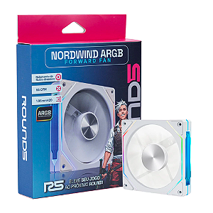 Fan Round5 Nordwind Forward 120mm PWM ARGB Branco
