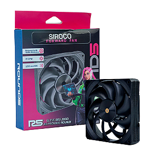 Fan Round5 Siroco Forward 120mm Sem LED PWM Preto