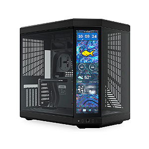 Gabinete Hyte Y70 Infinite Touch Display 14.9" Mid Tower Sem Fan Preto