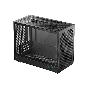 Gabinete Gamer DeepCool CH160 Plus Micro ATX Sem Fan Preto