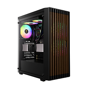 Gabinete Gamer Gamdias Aura GC4 Elite ATX Com 3 fans ARGB Preto