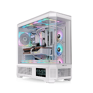 Gabinete Gamer Thermaltake View 600 TG Full Tower E-ATX Sem Fans Branco