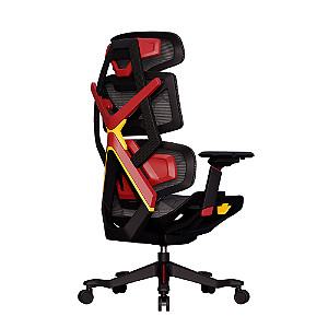 Cadeira Ergonômica Elements Gamer Vector Full Mesh Até 140kg Preto e Vermelho