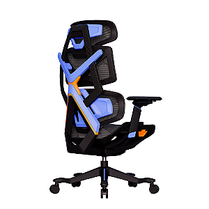Cadeira Ergonômica Elements Gamer Vector Full Mesh Até 140kg Preto e Roxo
