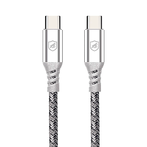 Cabo Dual Tech Gshield Tipo C - Tipo C 100W 1,8M Branco