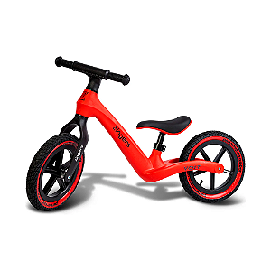 Bicicleta de Equilíbrio Infantil Zingers Volts Aro 12 Sem Pedal Vermelho