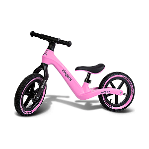 Bicicleta de Equilíbrio Infantil Zingers Volts Aro 12 Sem Pedal Rosa