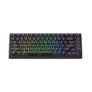 Teclado Magnético Gamer Akko TAC75 HE 8K RGB Switch Akko Glare Linear Preto