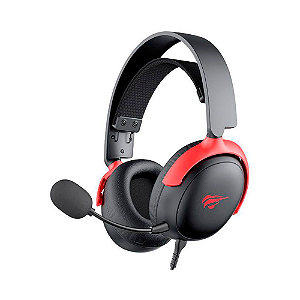Headset Gamer Havit H2015F 3,5mm Com Fio Preto e Vermelho