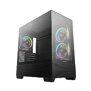 Gabinete Gamer Deepcool CG380 Preto MicroATX Com 3 Fans Preto