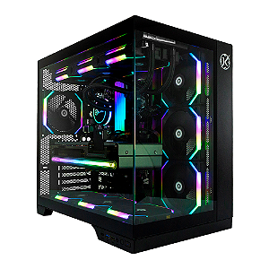 Gabinete Gamer Kalkan Asgard Mid Tower ATX Sem Fans Preto