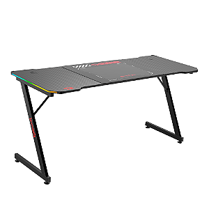 Mesa Gamer Redragon RGB 160cm Fibra Carbono GD-1103E-L Preto