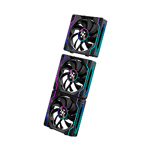 Kit 3 Fans Fortrek Twister Unifans Wireless ARGB Preto
