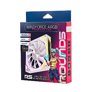 Fan Round5 Windforce Forward 120mm PWN ARGB Branco