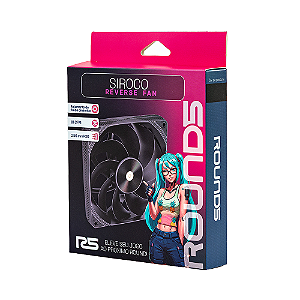 Fan Round5 Siroco Reverse 120mm Sem LED PWM Preto